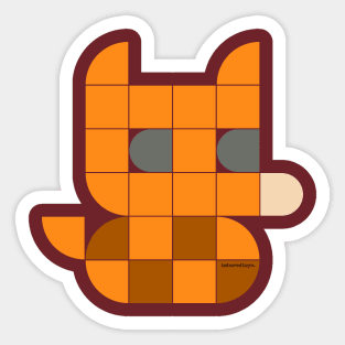 Cute Lil Foxy Fox (Crest) Sticker